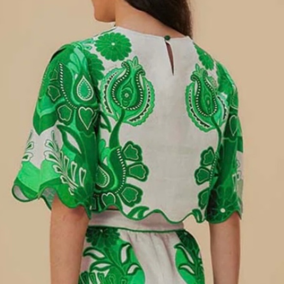 FARM Rio Linen Skirt and Blouse Matching Set - Picture 2 of 4